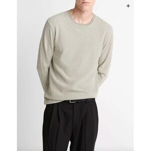 VINCE Mens Striped Long Sleeve Crew Neck T Shirt Cotton Jersey Size L‎